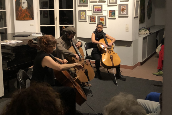 Sue Schlotte, Guilherme Rodrigues, Páula Sánchez beim F.I.M. Clubnacht Deutsches Jazzfestival Frankfurt 2025